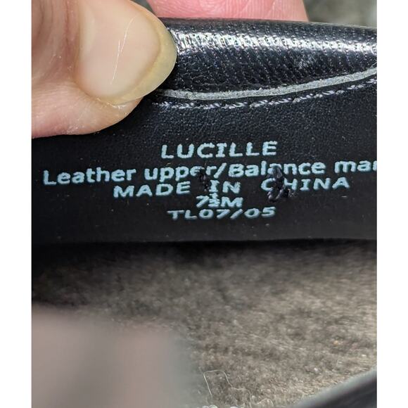 Liz Claiborne Kitten Heel Mules WOMENS 7.5M Lucille Flex black square toe bows - Picture 10 of 11